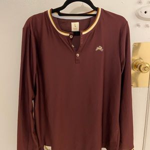 Men’s Large Maroon Tracksmith long sleeve